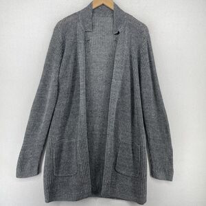 Eileen Fisher Gray Open Front Cardigan